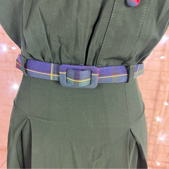 Bright and Beautiful Vintage Inspired Green Midi Dress - Picture 6 of 6